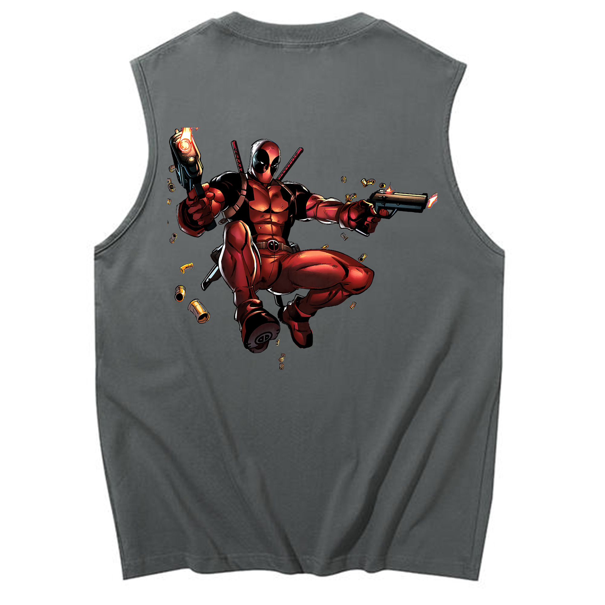 （画像用） Deadpool デッドプール コットン100％タンクトップ（背面プリント）